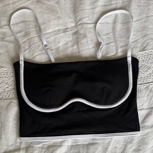 ALO Yoga Black and White Sports Bra